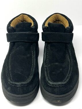 SAO Stacy Adams Dublin Black Suede Ankle Boots Moc Toe Men Size 9.5